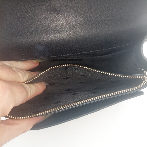 Kate Spade Remi Flap Houndstooths pattern chain crossbody - Picture 6 of 7